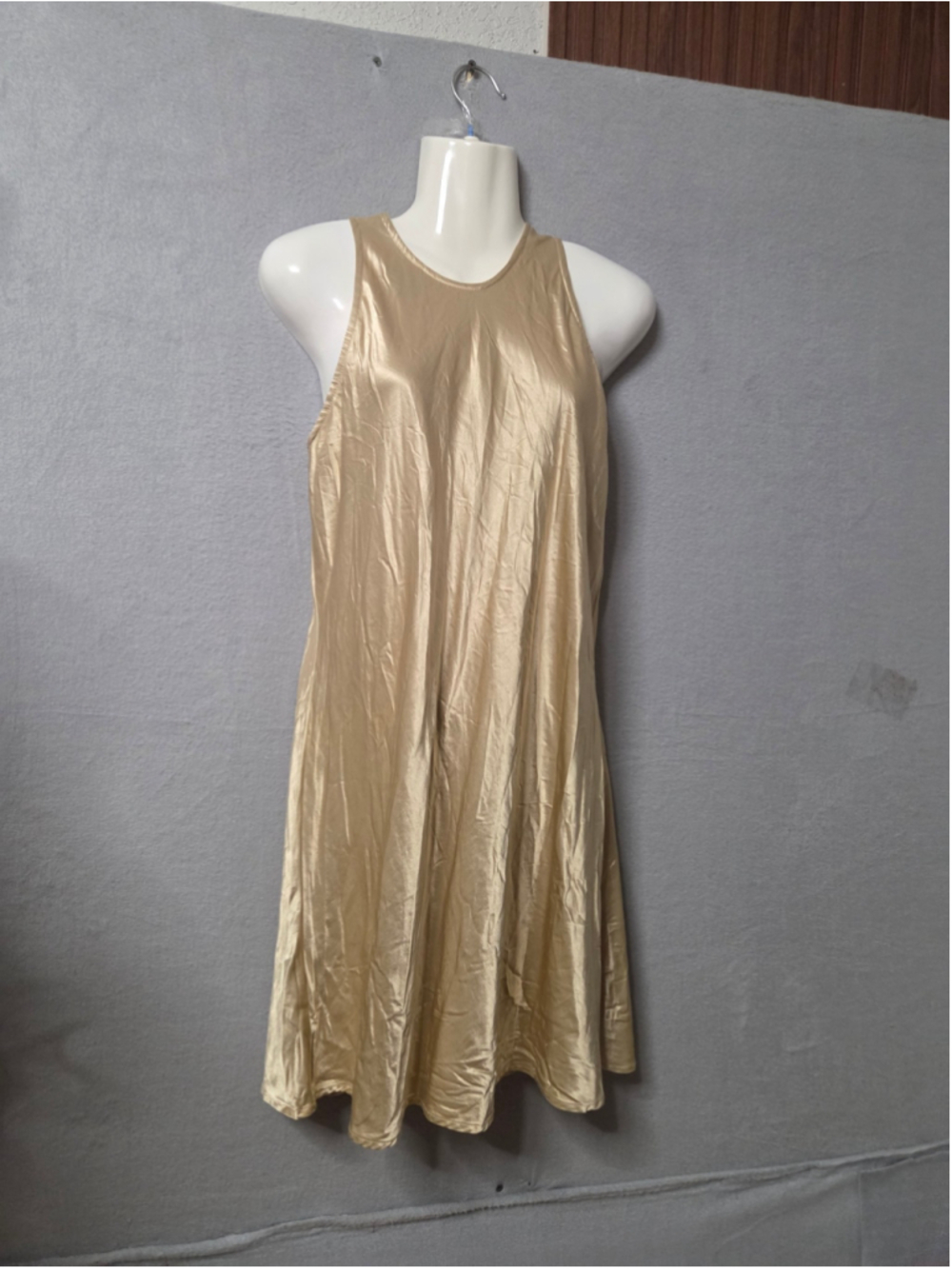 Women's All That Jazz Gold Sleeveless Dress Size 14